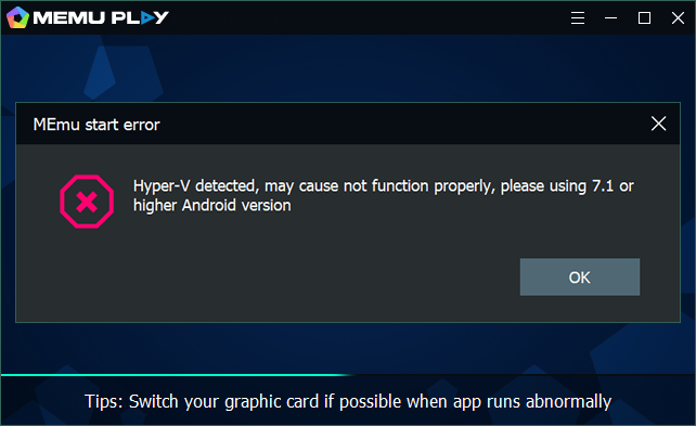 MEMU disable hyper-v