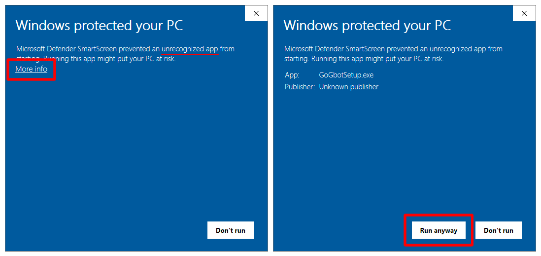 Windows Protected Your PC