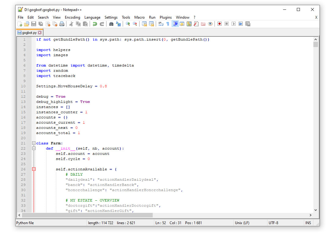 GoGbot Python